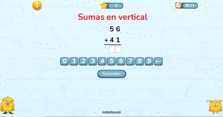 Captura de la actividad Sumas