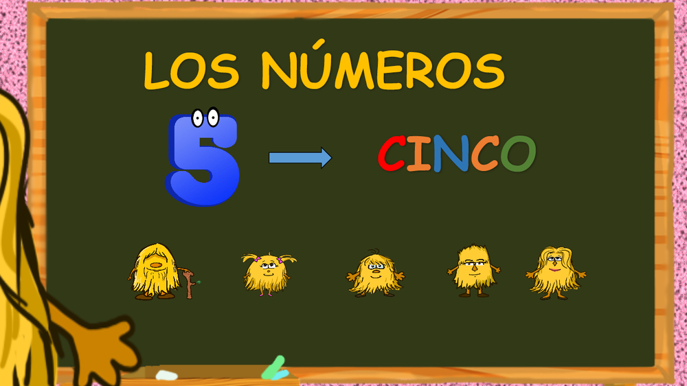 El número 5 junto a cinco personajes